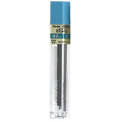 Pentel 50 Hi-Polymer Lead Refill 0.7mm 2B Grade Tube of 12, Each