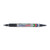 ARTLINE 041T BI-NIB MARKER Perm, 0.7 & 0.4mm Black, Bx12