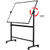 Deli Mobile Whiteboard 900 x 1200 Double Sided Magnetic Pivot on H-Frame Stand