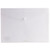 Osmer Plastic Document Wallet with Button Closure A4, Clear ** See Also DEL-E5505CL **