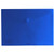 Osmer Plastic Document Wallet with Button Closure A4, Blue Tint ** Replaced By DEL-E5505BL **