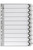 MARBIG PLASTIC BLACK/WHITE TABBED MANILLA DIVIDERS 1-10 Tab A4 Black/White
