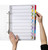 MARBIG MULTI COLOURED A3 BOARD DIVIDERS 1-10 Tab Portrait