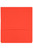 MARBIG SLIMPICK DOCUMENT WALLET Foolscap Manilla Red