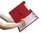 MARBIG PVC CLIPFOLDERS A4 Red