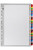 MARBIG PLASTIC COLOURED TABBED MANILLA DIVIDERS 1-31 Tab A4