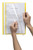 MARBIG A4 STANDARD PP FLAT FILES (CLEAR FRONT) Yellow