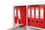 MARBIG PE LINEN LEVER ARCH A4 Red 6601003 / 6501003