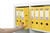 MARBIG PE LINEN LEVER ARCH A4 - Lemon 6601005