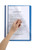 MARBIG A4 DELUXE PP FLAT FILES (CLEAR FRONT) Blue