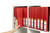 A4 2D 25MM O/LAY BINDER RED 540200B