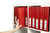 MARBIG ENVIRO CLEARVIEW INSERT BINDERS A4 2 RING 38mm Red
