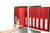 MARBIG ENVIRO CLEARVIEW INSERT BINDERS A4 4 'D' 38mm Red