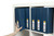 MARBIG ENVIRO CLEARVIEW INSERT BINDERS A4 3 'D' 50mm Blue