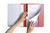 MARBIG A4 PREMIER INSERT PP FLAT FILES (CLEAR FRONT) Red