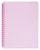 MARBIG REFILLABLE DISPLAY BOOK 20 POCKET INSERT COVER LIGHT PINK
