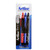 ARTLINE IKONIC BALLPOINT RETRACTABLE GRIP MEDIUM ASTD 3PK