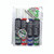 Pentel MWL6 Maxiflo Whiteboard Marker Chisel Point 3.0-7.0mm Assorted Wallet of 4 (Black, Red, Blue, Green)