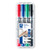 Staedtler 348 Lumocolor Duo Permanent Markers - Wallet of 4 Assorted Colours