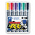Staedtler 350 Lumocolor Permanent Marker Chisel, Wallet of 6 Assorted Art Colours