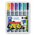 Staedtler 350 Lumocolor Permanent Marker Chisel, Wallet of 6 Assorted Art Colours