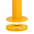 Bollard Removable 90mm Surface Mount Yellow Keyed Alike