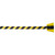Wall Mount Retractable Barrier  - Black/Yellow