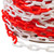 Red/White Plastic Chain 40m Roll