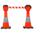 Cone Top Retractable Barrier - Red/White