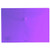 Osmer Plastic Document Wallet with Button Closure A4, Tinted Purple