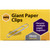 MARBIG PAPER CLIPS Giant 50mm, Box of 100