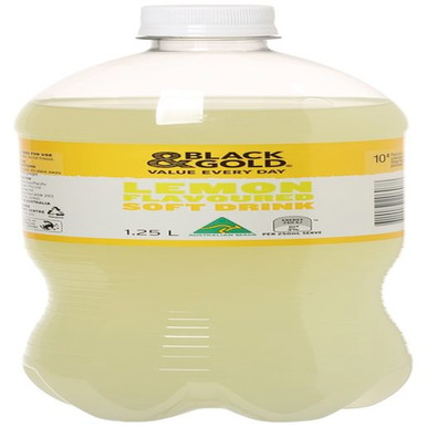 BLACK & GOLD LEMON SOFT DRINK 1.25L (Carton of 12) - PrimeWork