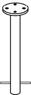 Support Pipe (bottom Half) for Stallion Mount Two-Piece Support - 500505