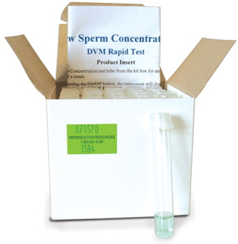 DVM Rapid Test (Gen 1) - Canine Sperm Concentration (25 test/kit) - 1071570
