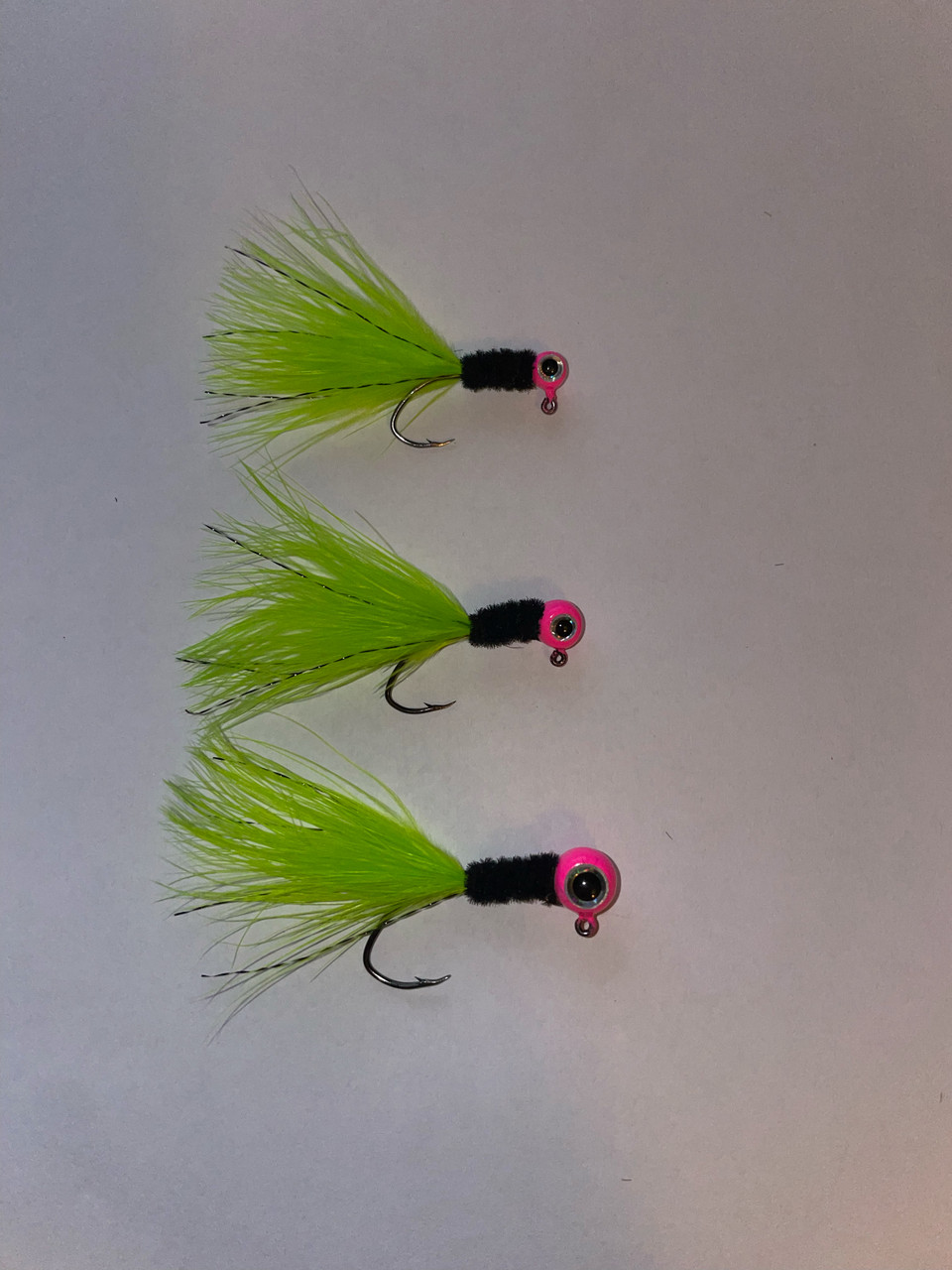 Pink lighting Crappie Jig (3 Per Order) - Rutherford Tackle