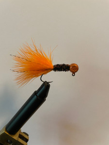 Orange Head, Black Body, Orange Tail Crappie Jig