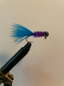 Purple and Blue Crappie Jig Purple and Blue Crappie Jig