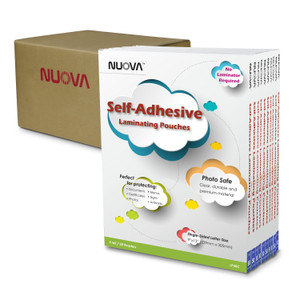 Nuova LP50C-10PK Self-Adhesive 50-Pack Laminating Pouches, 9" x 12" Inches, Letter Size, 3 mil, 10 Packs (500 Sheets)