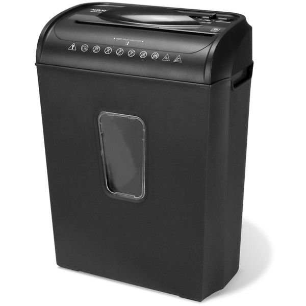 Aurora 8-Sheet Crosscut Paper and Credit Card Shredder with Basket