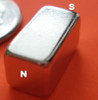 N52 Strong Neodymium Rare Earth Magnet 1/4 in x 1/4 in x 1/2 in Block