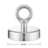 Strong Neodymium Eye Bolt Hook Fishing Cup Magnets 3 inch 420 lb