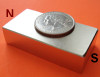 Neodymium Magnets N42 1 inch x 0.5 inch x 2 inch Rare Earth N42 NdFeB Block Rare Earth Magnets