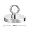 High Power Eye Bolt Hook Neodymium Magnet 3.5 inch 550 LBS for Magnet Fishing
