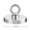 High Power Eye Bolt Hook Neodymium Magnet 3.5 inch 550 LBS for Magnet Fishing