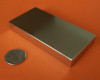 Rare Earth Magnets 4 in x 2 in x 1/2 in Strong Neodymium Block N42