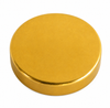 10 Pack Gold Coated 1/2 in x 1/8 in Neodymium Disc Therapy Magnets
