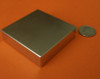 N50 Neodymium Magnets 2 in x 2 in x 1/2 in Rectangle Block