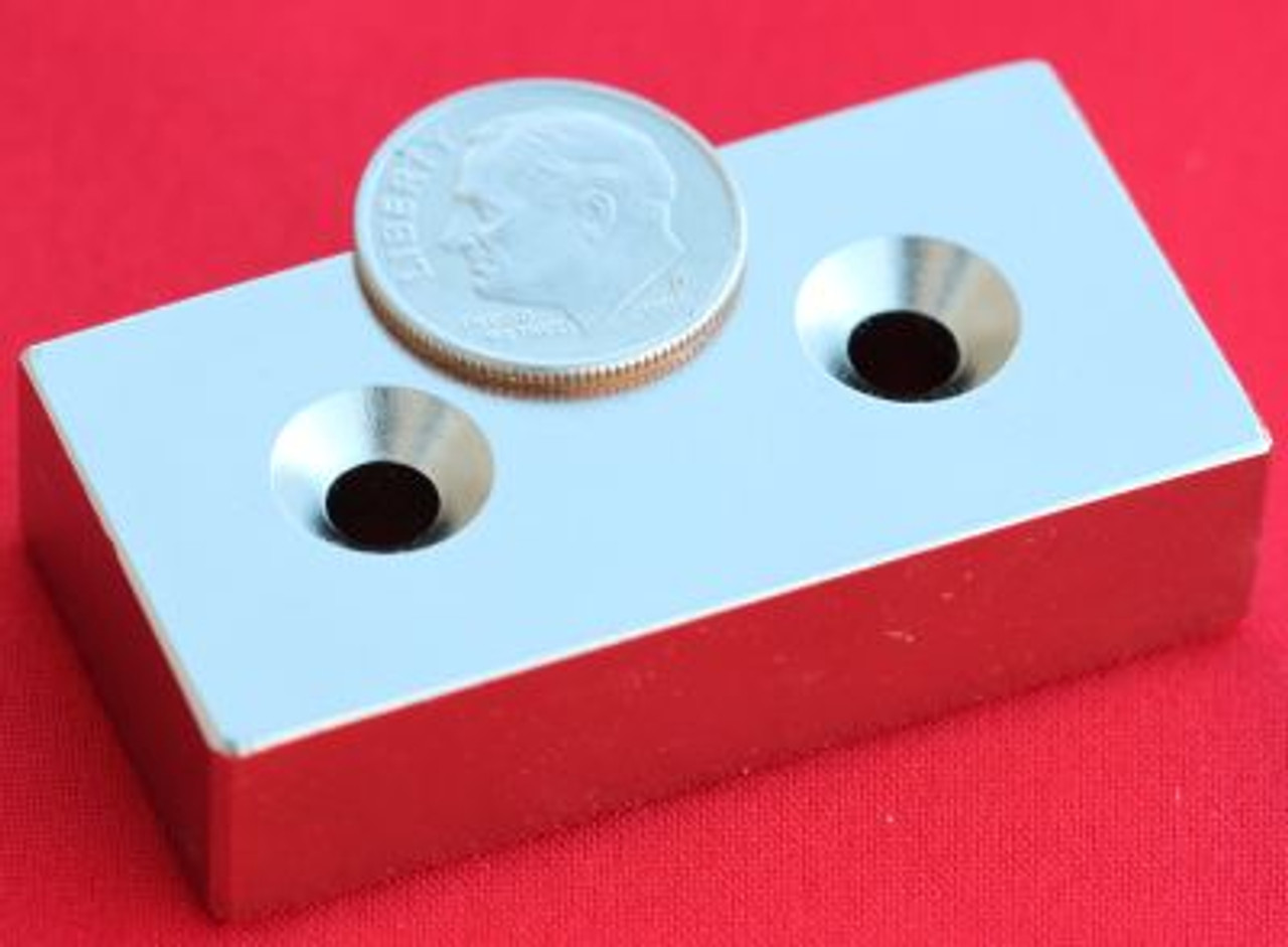 Neodymium Magnets in x 1 x 1/2 in Bar w/2 Dual