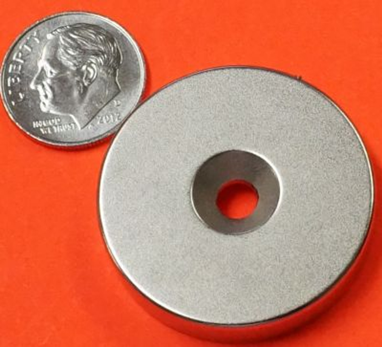 N52 Neodymium Magnets 1.26 in x 1/4 in Disk w/Dual Sided Countersunk Hole