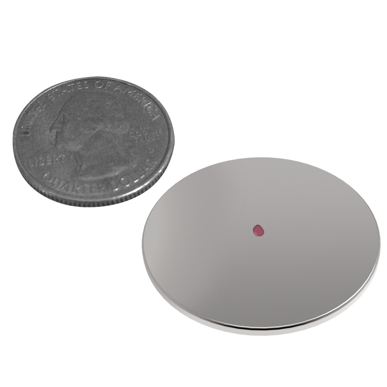 24 Pack Neodymium Disc Magnets with Double-Sided Adhesive – Rare Earth Magnets 1.26" x 1/8" (32mm x 3mm) for Crafts, DIY, Science, Refrigerator, Office & Hobby – Shipping Included